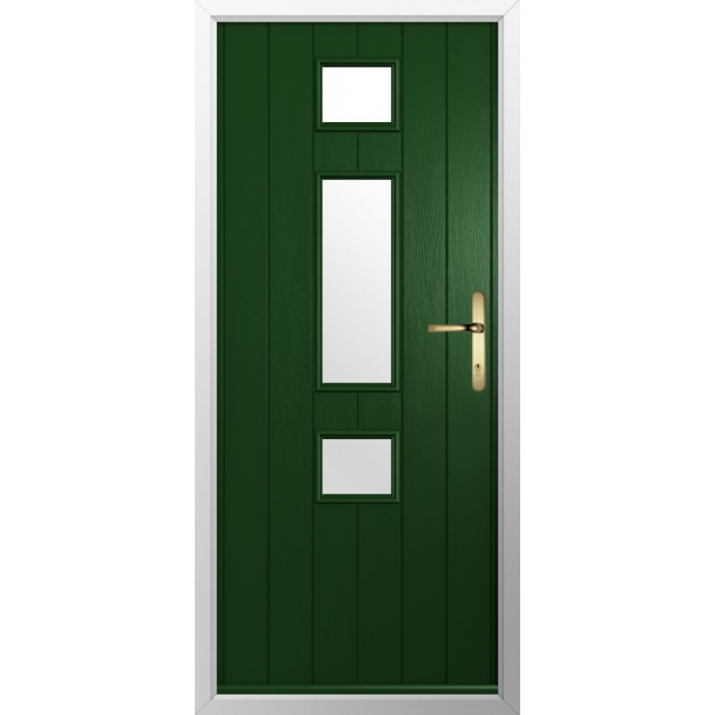 Solidor Genoa Composite Contemporary Door In Green Image
