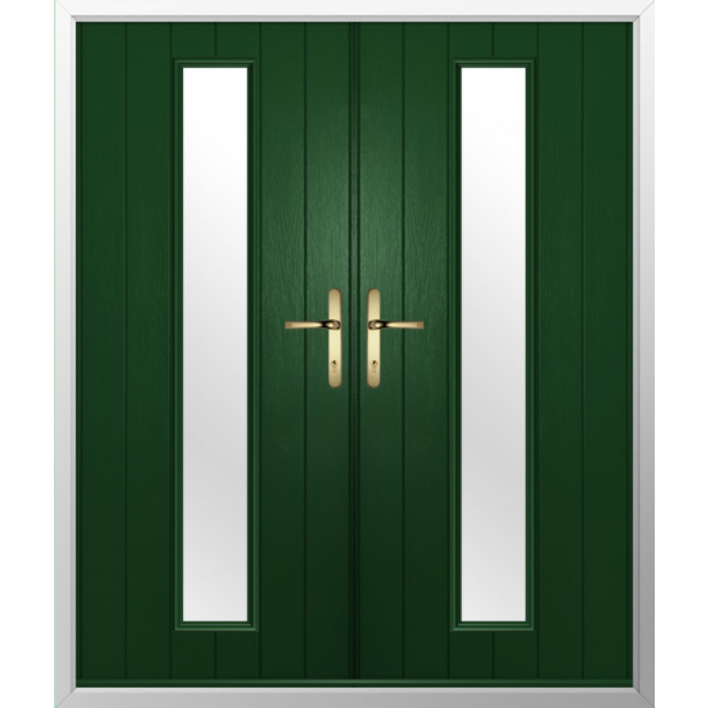 Solidor Amalfi Composite French Door In Green Image