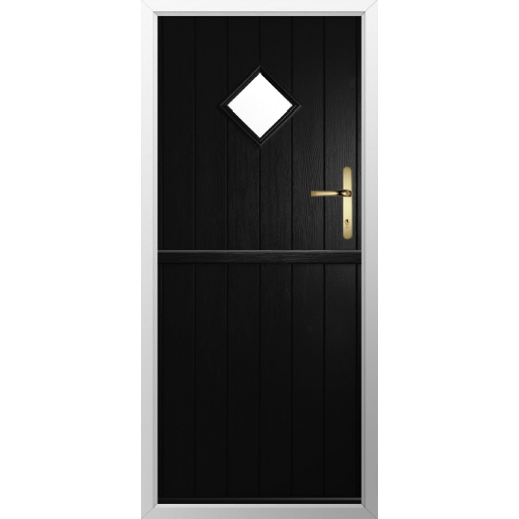 Solidor Flint 1 Composite Stable Door In Black Image