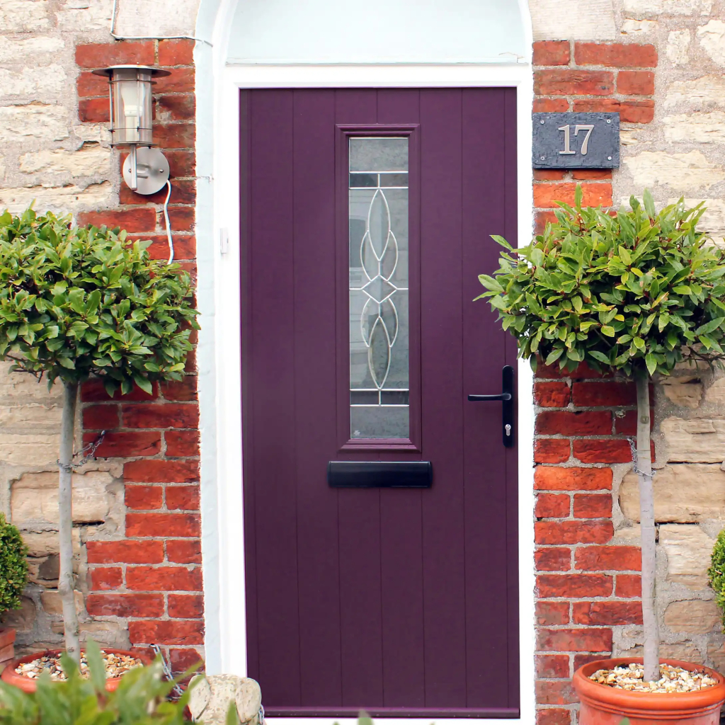 Solidor Tenby 2 Composite Traditional Door In Chartwell Green Image