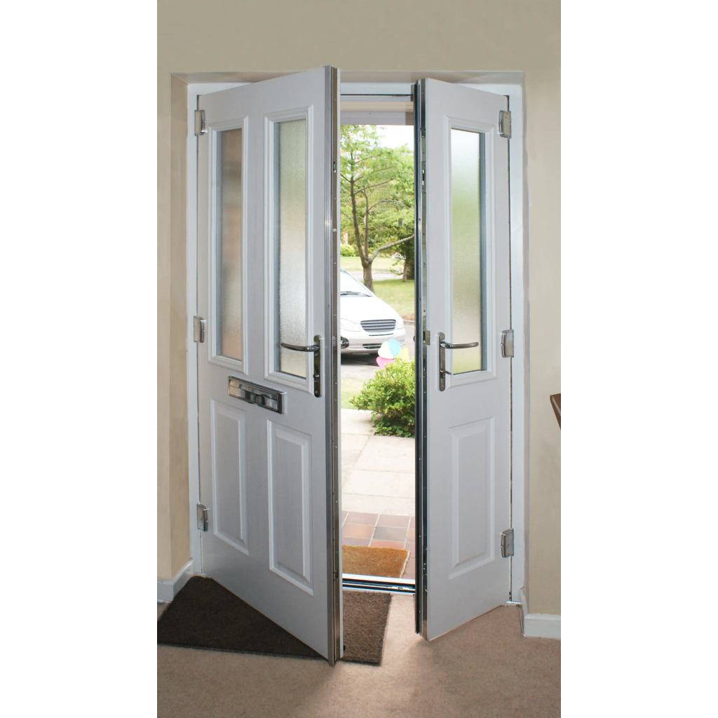 Solidor Flint 3 Composite French Door In Foiled White Image