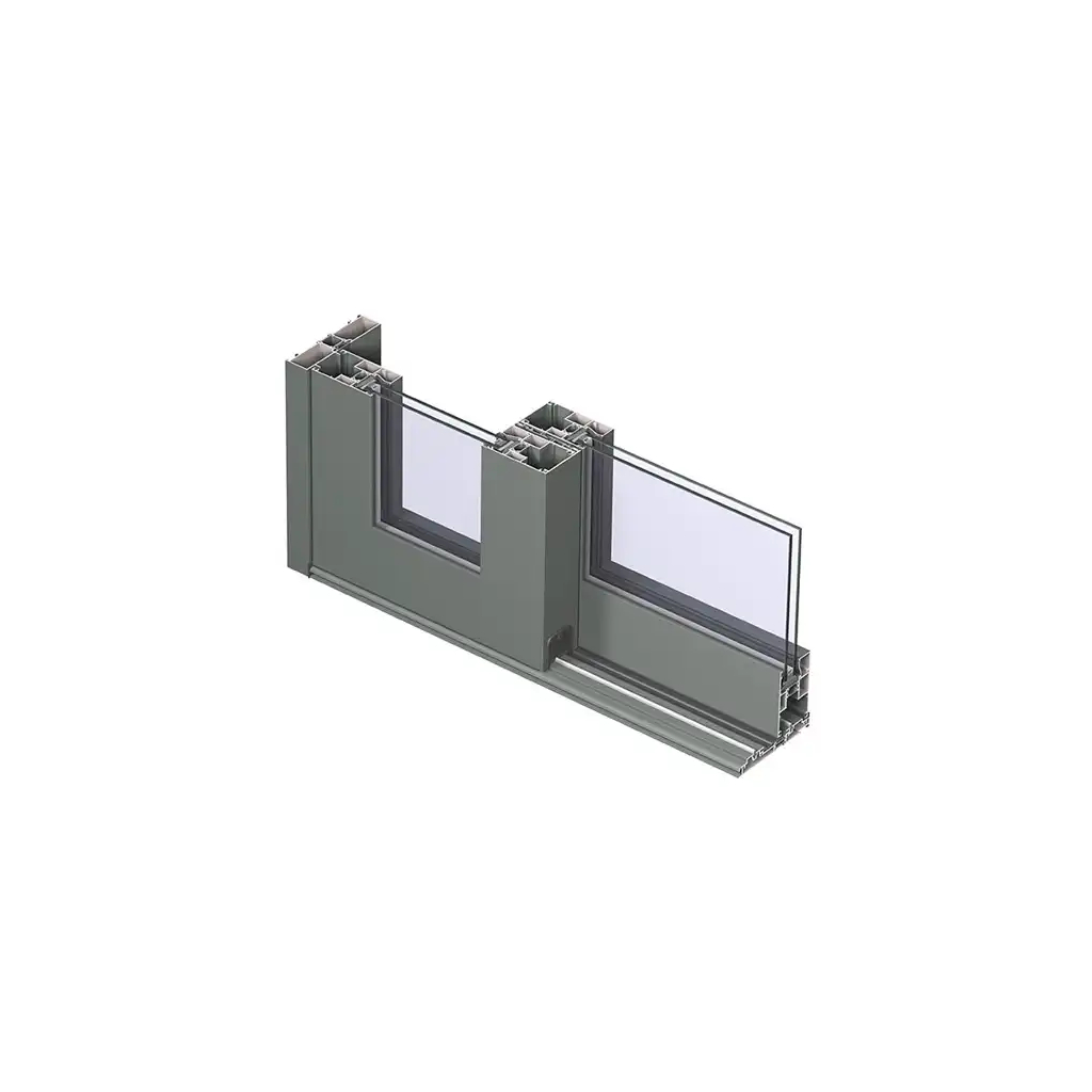 Reynaers CP130 4 Pane Lift & Slide Patio Door In Grey (Matt) - OXXO Doors Sliding in Both Direction (4000mm x 2100mm) Image