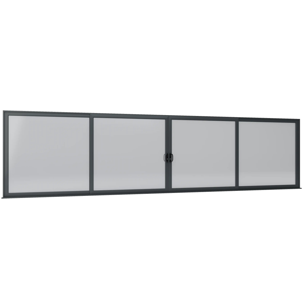 Smart Visoglide 6 Pane Sliding Door In Grey (Matt) - (6000mm x 2100mm) Image