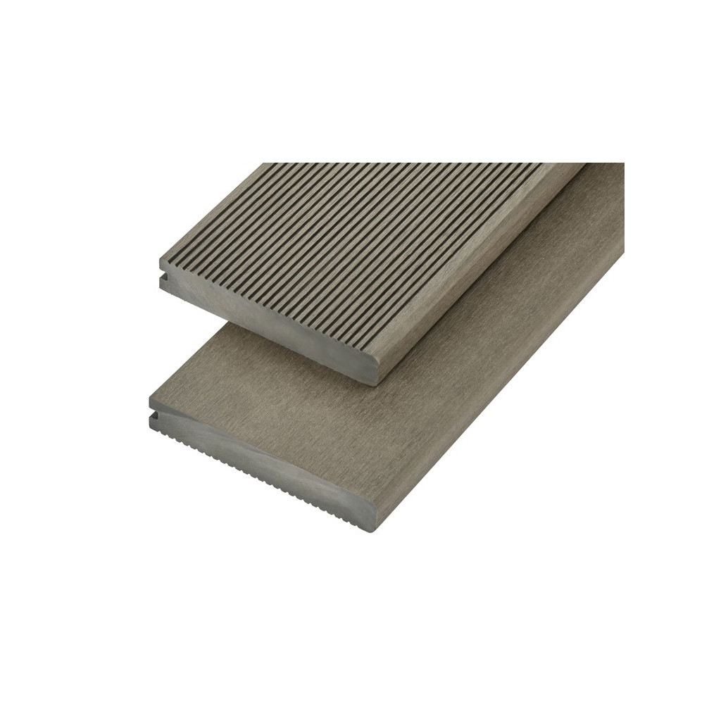 Cladco 4m Solid Commercial Grade Bullnose Composite Decking Board In Olive Green Image