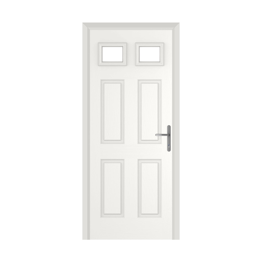 Comp Door Middleton Glazed 2 Composite Door In White Image