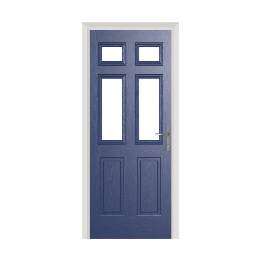 Comp Door Middleton Glazed 4 Composite Door In Blue Image