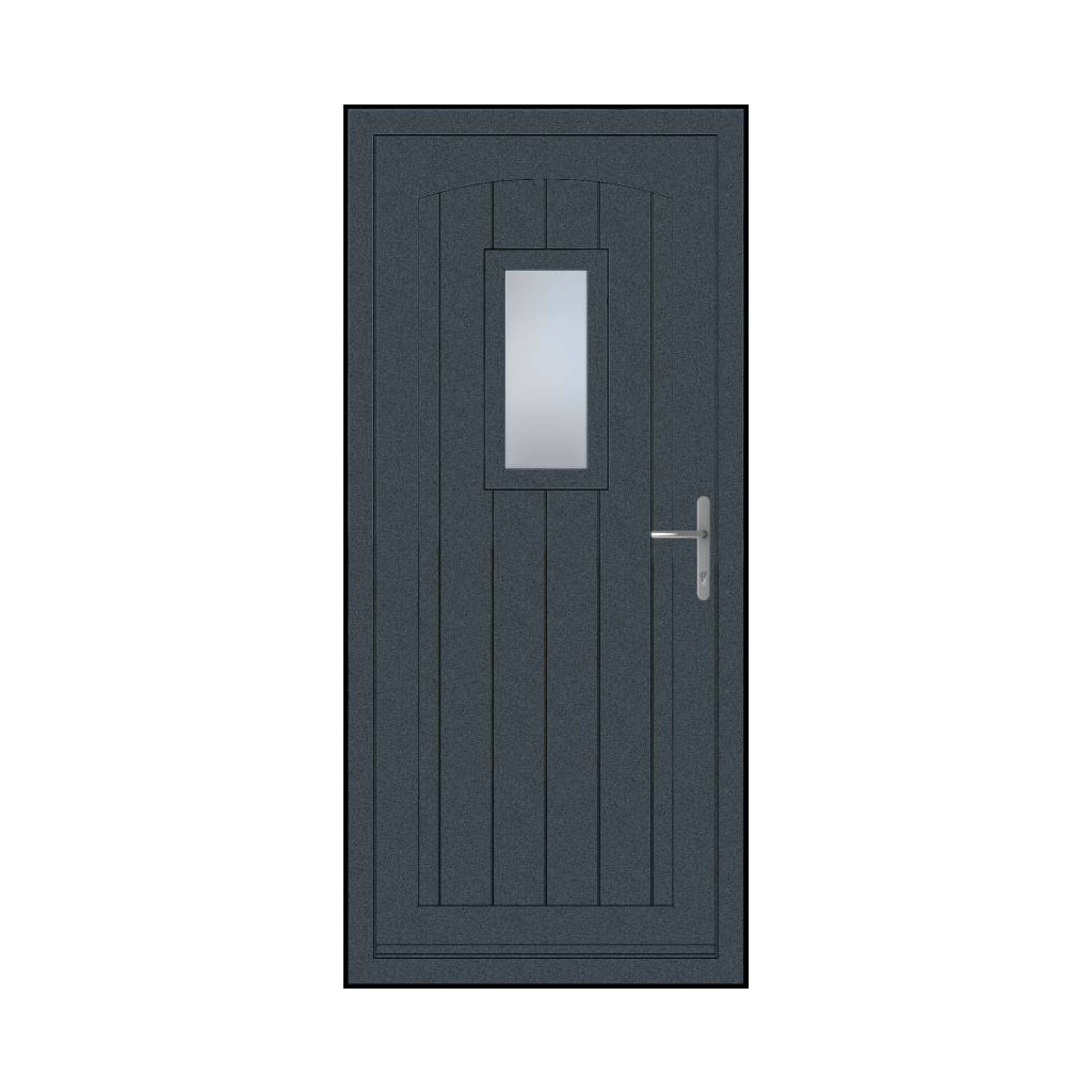 Smart Signature Broadfield Aluminium Composite Door In Antique Grey Image