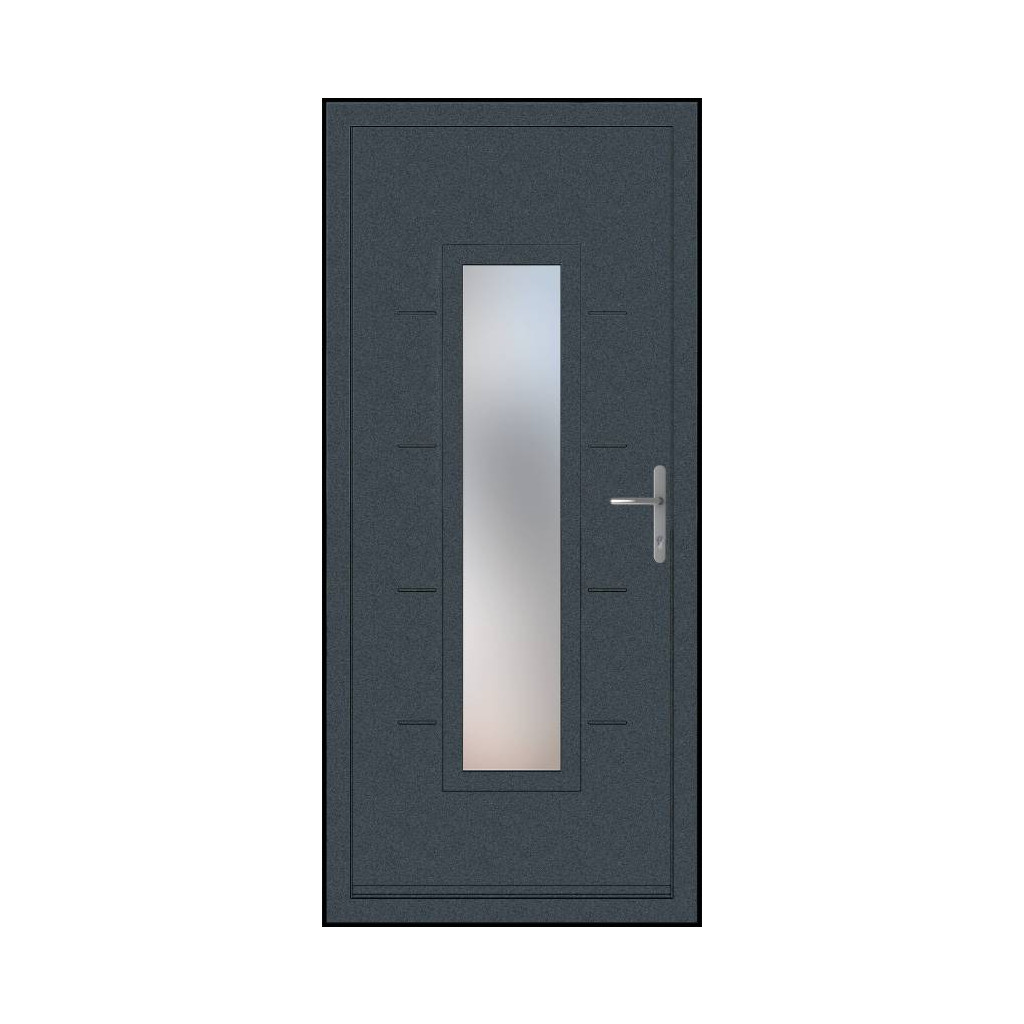 Smart Signature Carnaby Aluminium Composite Door In Antique Grey Image