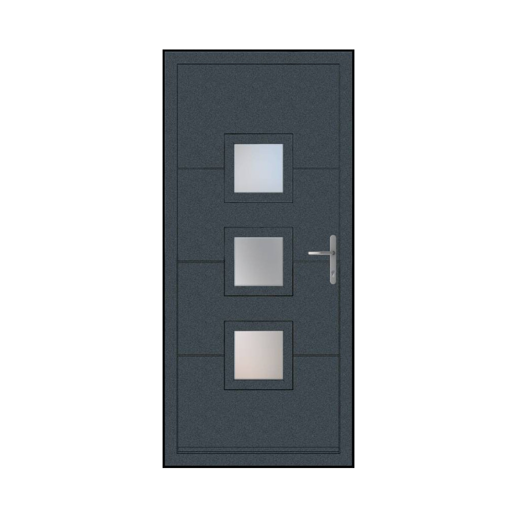 Smart Signature Lansdown Aluminium Composite Door In Antique Grey Image