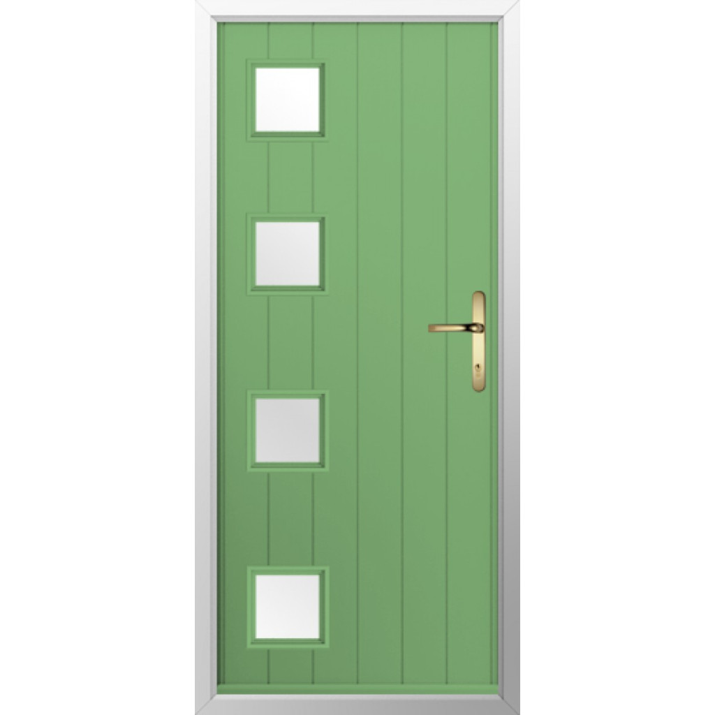 Solidor Milano Composite Contemporary Door In Pistachio Green Image