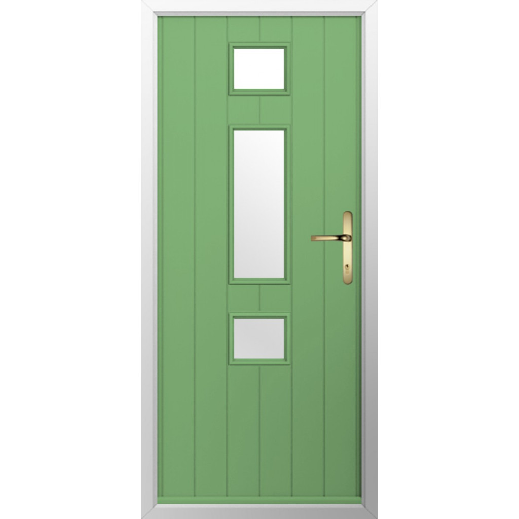 Solidor Genoa Composite Contemporary Door In Pistachio Green Image