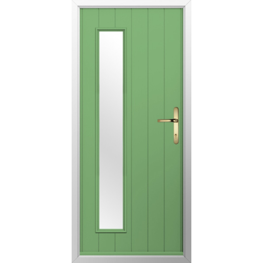 Solidor Brescia Composite Contemporary Door In Pistachio Green Image