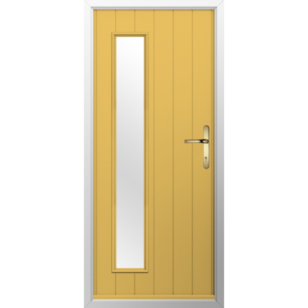 Solidor Brescia Composite Contemporary Door In Buttercup Yellow Image