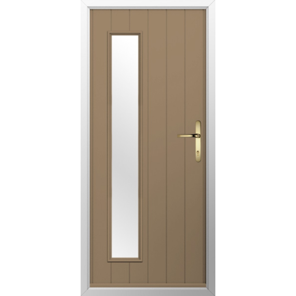 Solidor Brescia Composite Contemporary Door In Truffle Brown Image