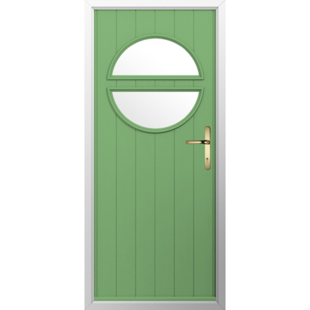 Solidor Pisa Composite Contemporary Door In Pistachio Green Image