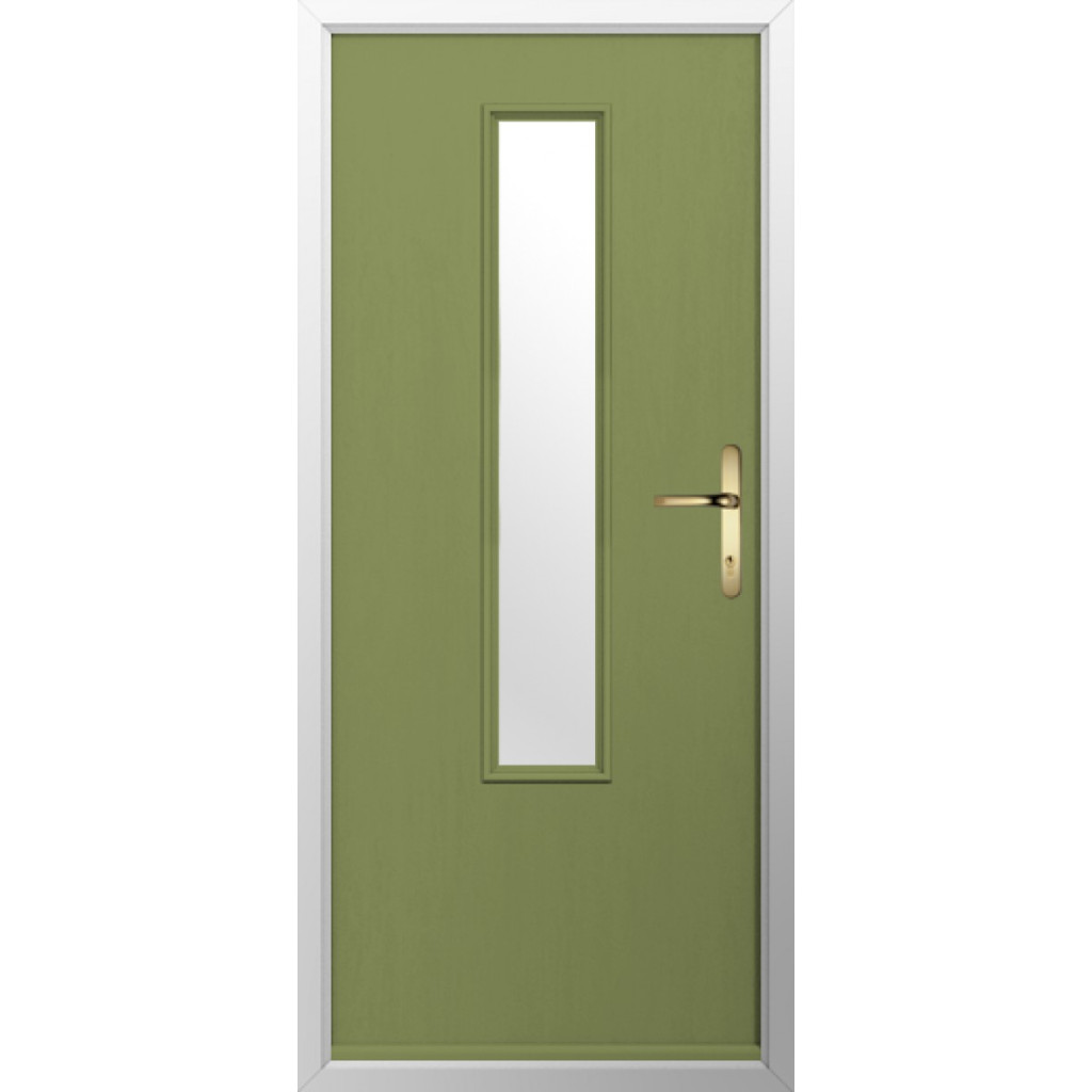 Solidor Monza Composite Contemporary Door In Forest Green Image