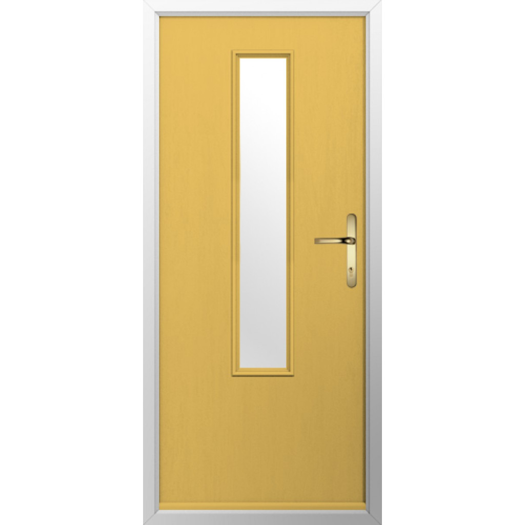 Solidor Monza Composite Contemporary Door In Buttercup Yellow Image