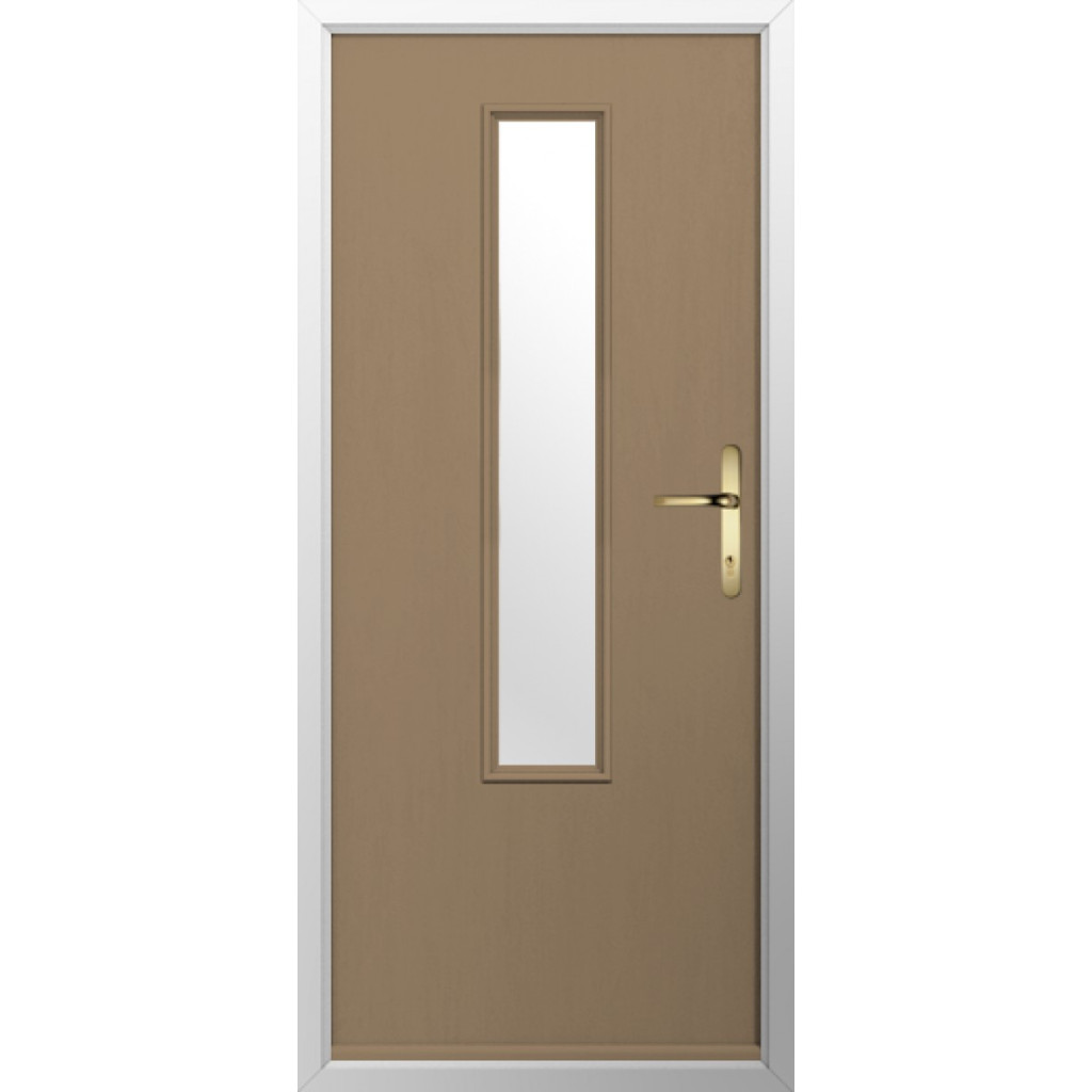 Solidor Monza Composite Contemporary Door In Truffle Brown Image