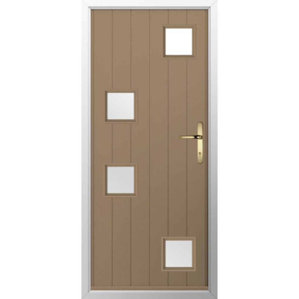 Solidor Modena Composite Contemporary Door In Truffle Brown Image