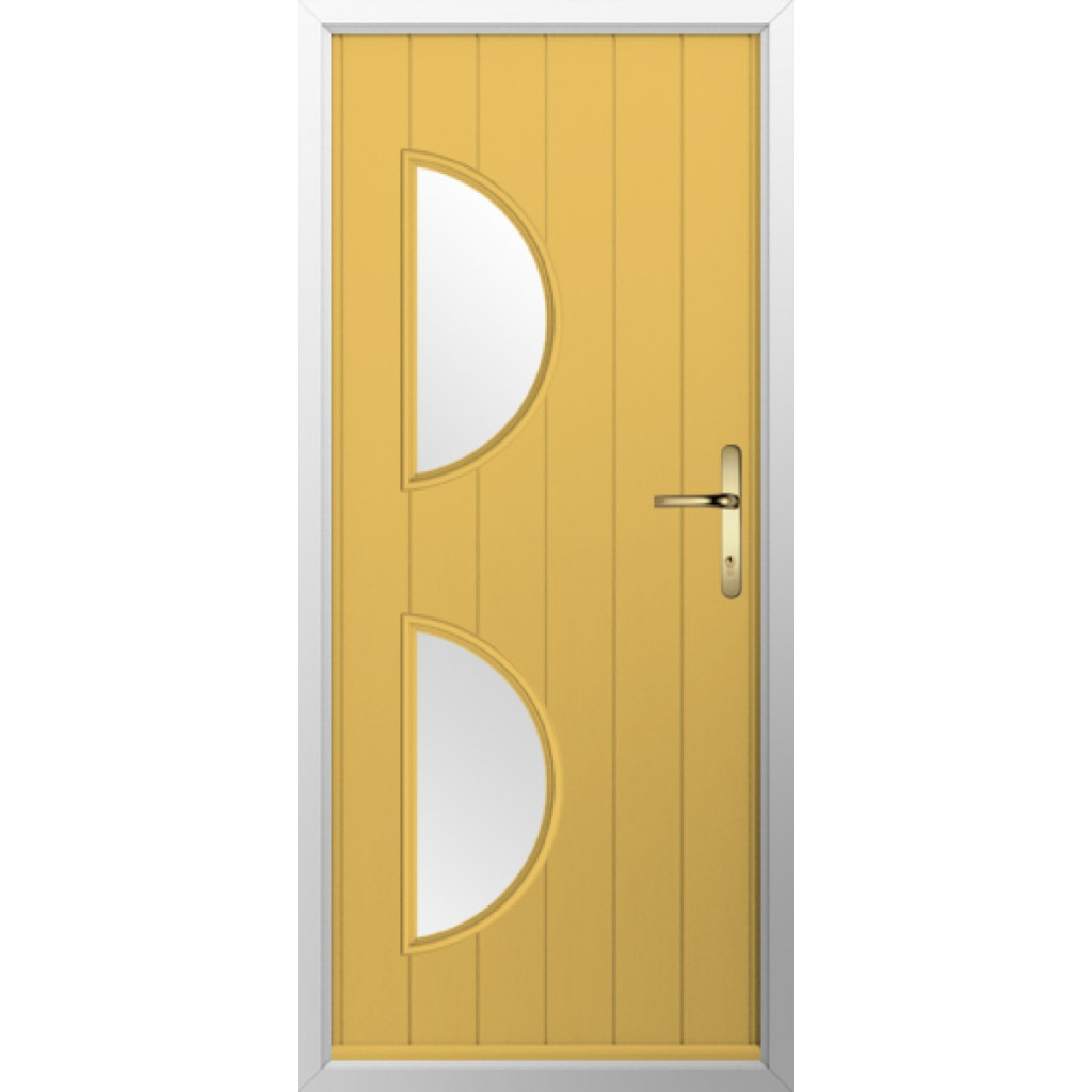 Solidor Siena Composite Contemporary Door In Buttercup Yellow Image