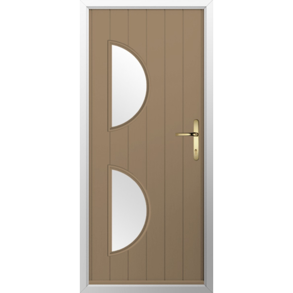 Solidor Siena Composite Contemporary Door In Truffle Brown Image