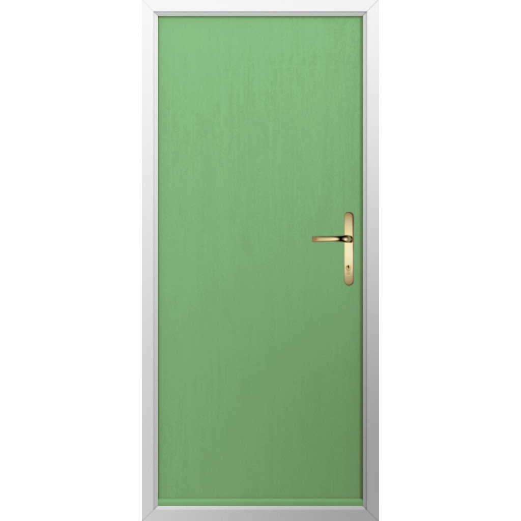 Solidor Verona Solid Composite Contemporary Door In Pistachio Green Image