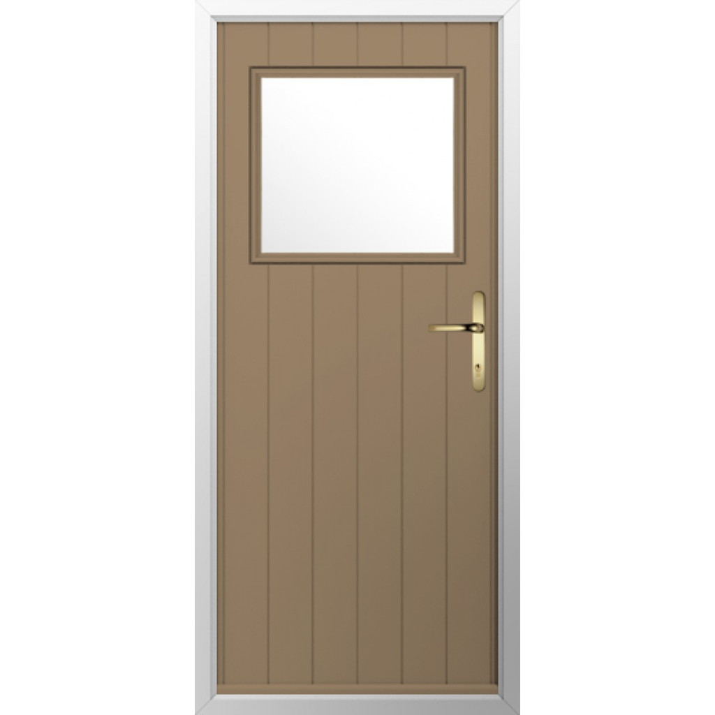Solidor Trieste Composite Contemporary Door In Truffle Brown Image