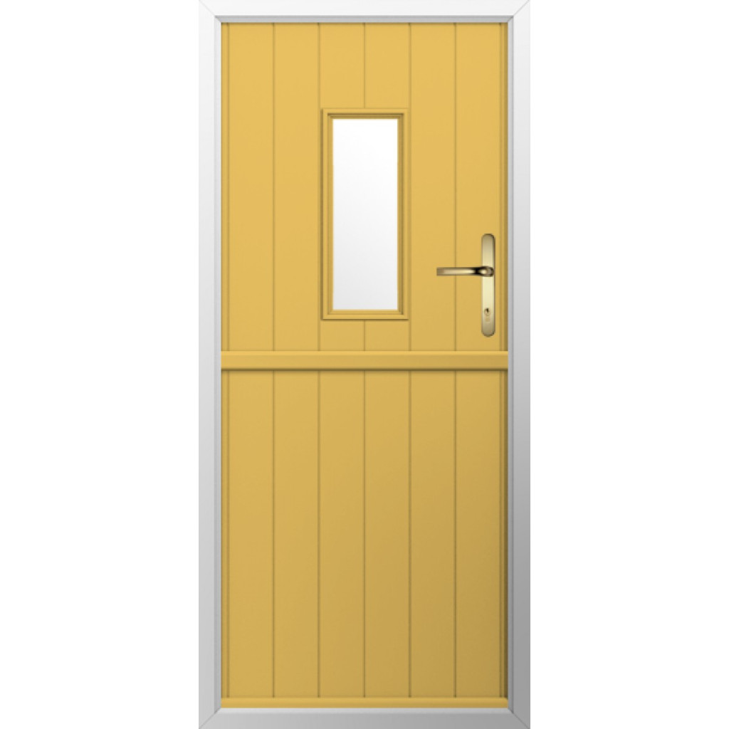 Solidor Flint 2 Composite Stable Door In Buttercup Yellow Image