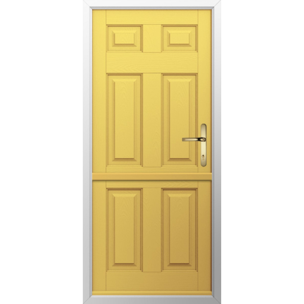 Solidor Tenby Solid Composite Stable Door In Buttercup Yellow Image