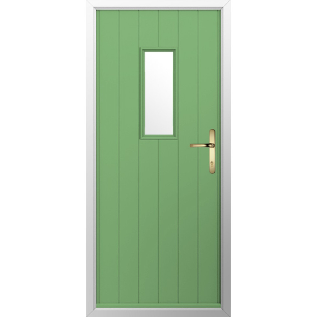 Solidor Flint 2 Composite Traditional Door In Pistachio Green Image