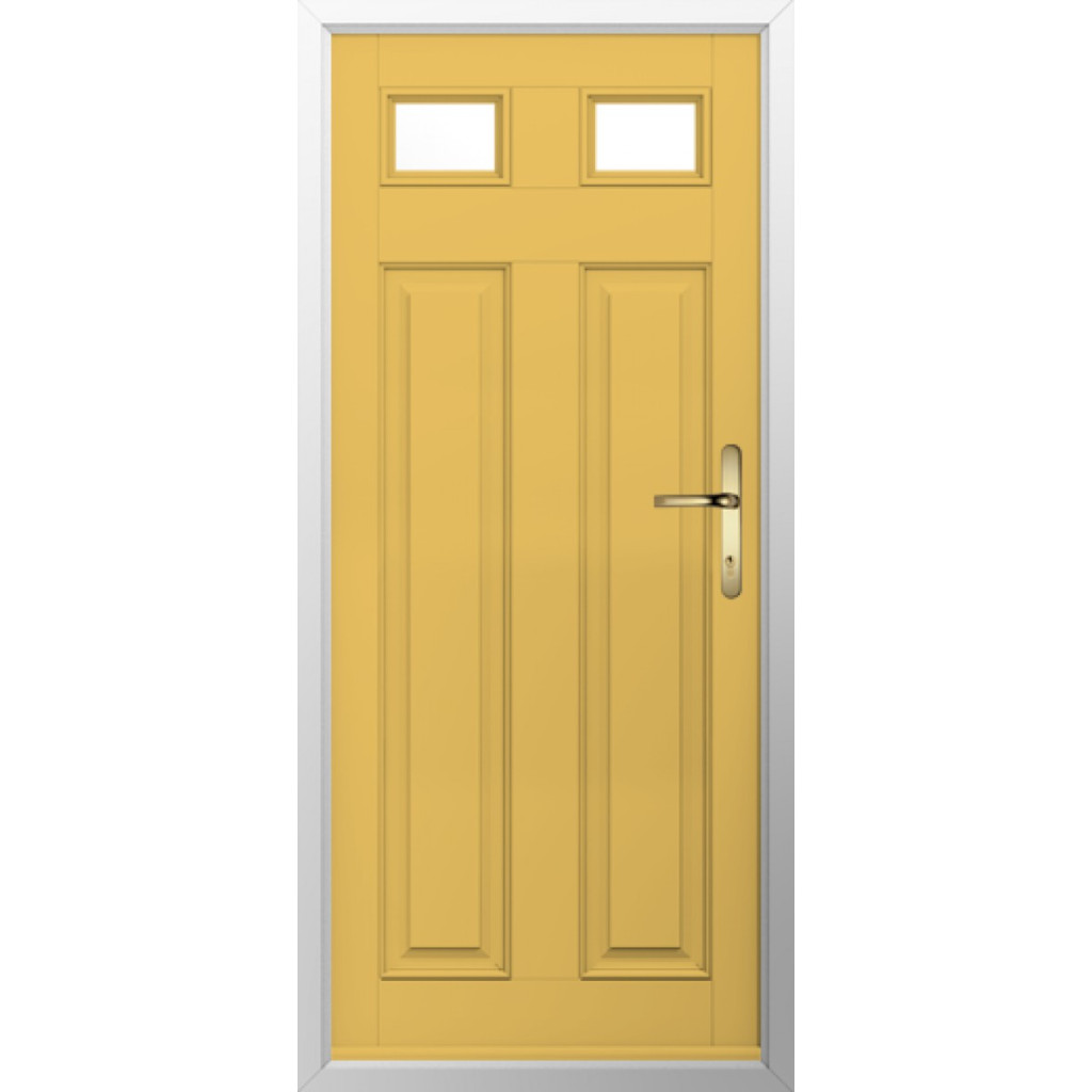 Solidor Berkley 2 Composite Traditional Door In Buttercup Yellow Image