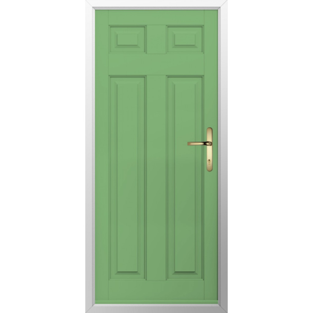 Solidor Berkley Solid Composite Traditional Door In Pistachio Green Image