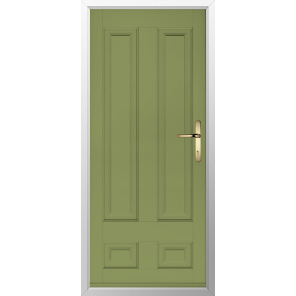 Solidor Edinburgh Solid Composite Traditional Door In Forest Green Image