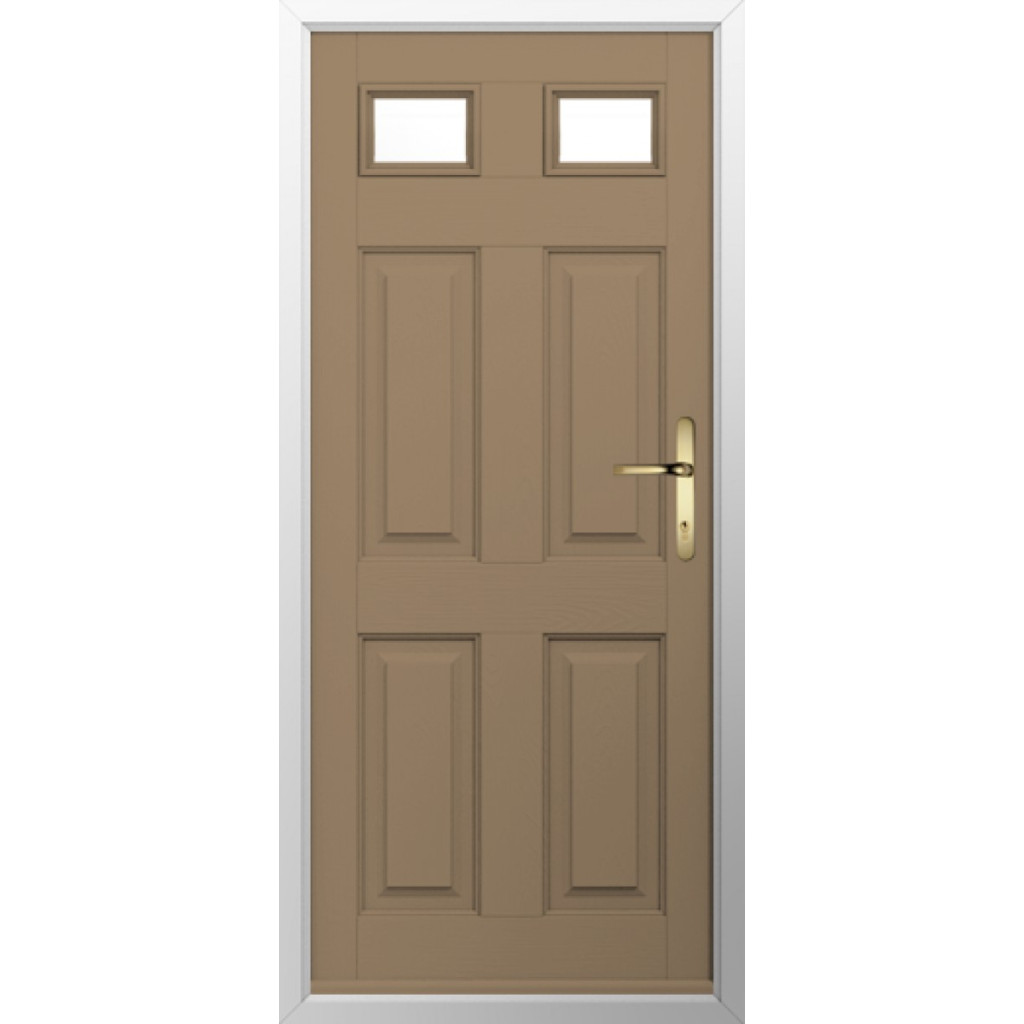 Solidor Tenby 2 Composite Traditional Door In Truffle Brown Image