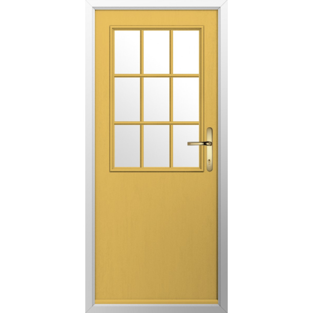 Solidor Flint Beeston GB Composite Traditional Door In Buttercup Yellow Image