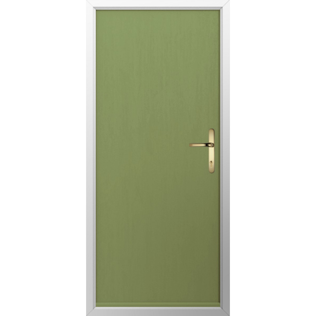 Solidor Thornbury Solid Composite Traditional Door In Forest Green Image