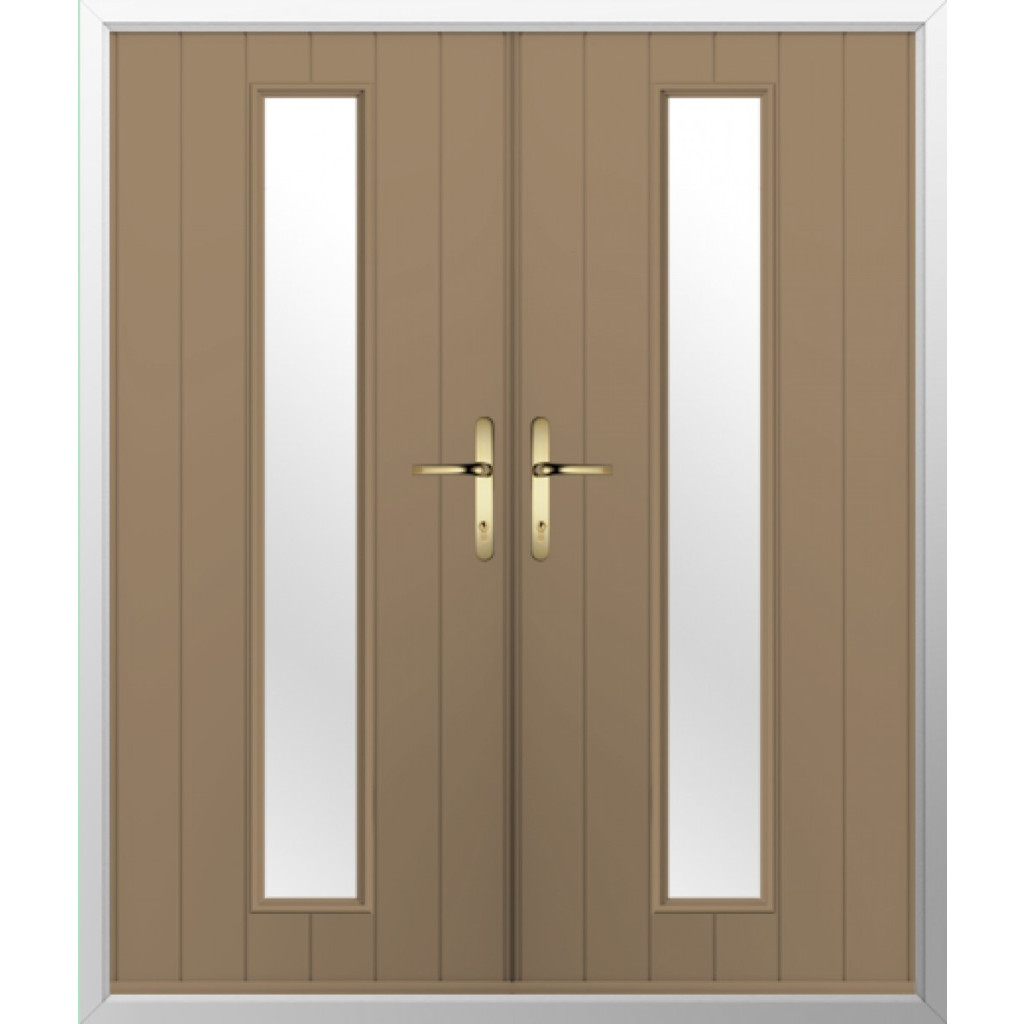 Solidor Amalfi Composite French Door In Truffle Brown Image