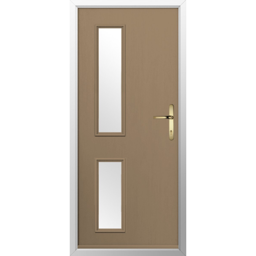 Solidor Garda Composite Contemporary Door In Truffle Brown Image