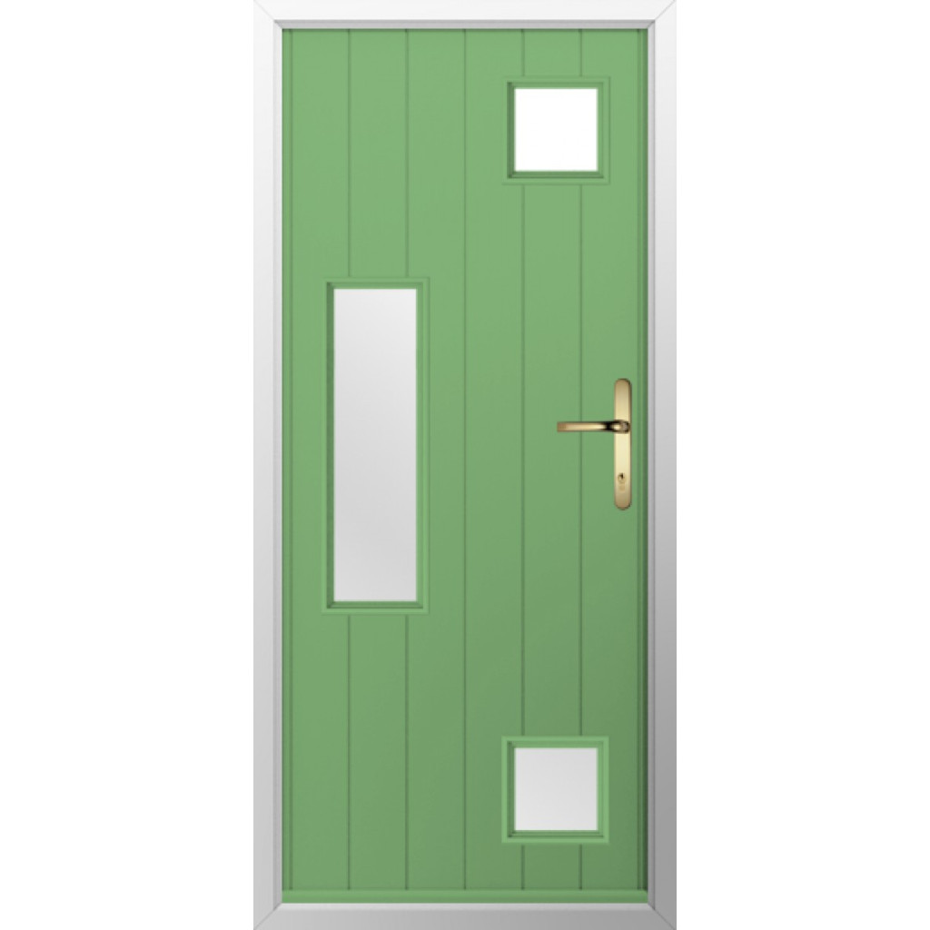 Solidor Messina Composite Contemporary Door In Pistachio Green Image