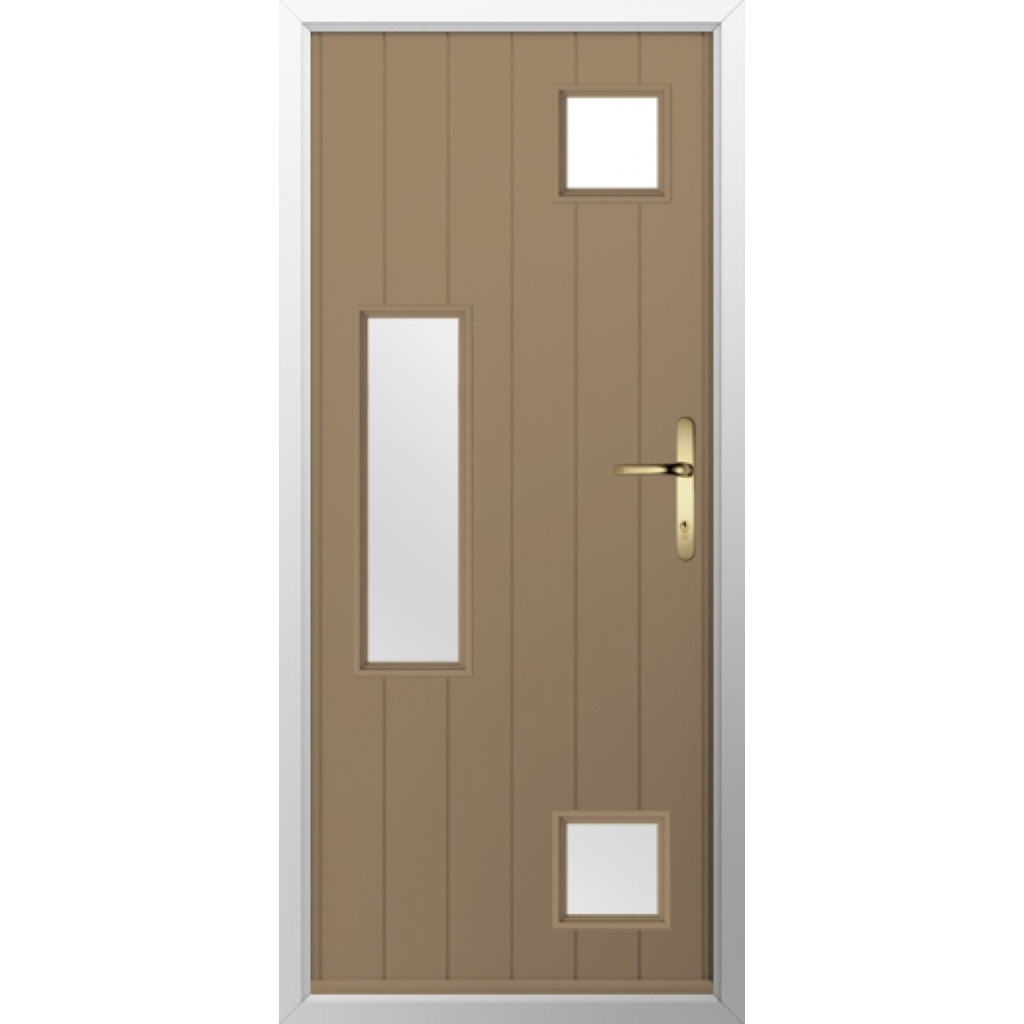 Solidor Messina Composite Contemporary Door In Truffle Brown Image