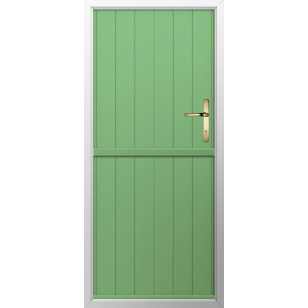 Solidor Flint Solid Composite Stable Door In Pistachio Green Image