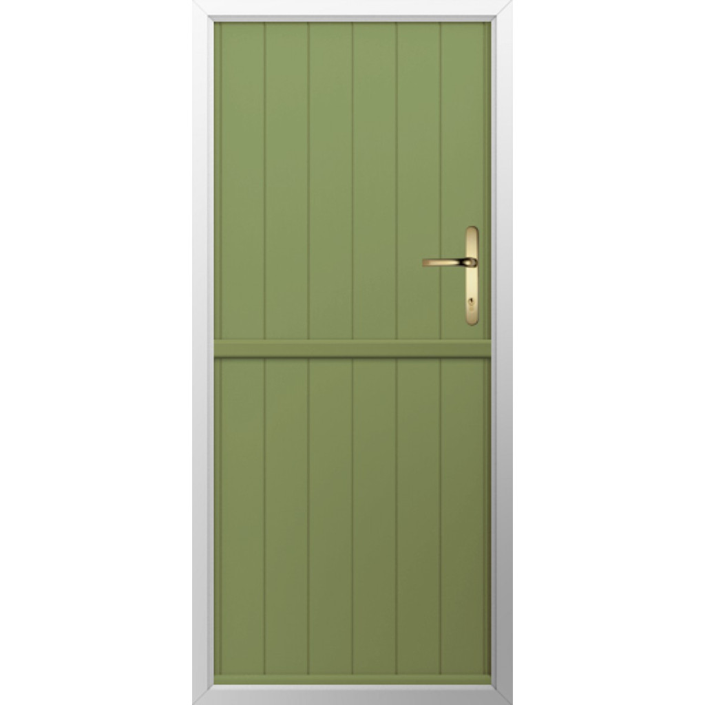 Solidor Flint Solid Composite Stable Door In Forest Green Image