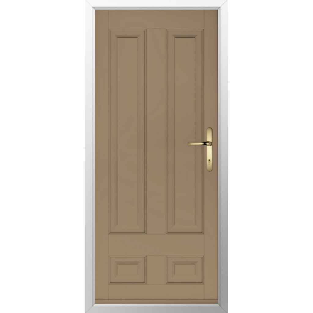 Solidor Edinburgh Solid Composite Traditional Door In Truffle Brown Image