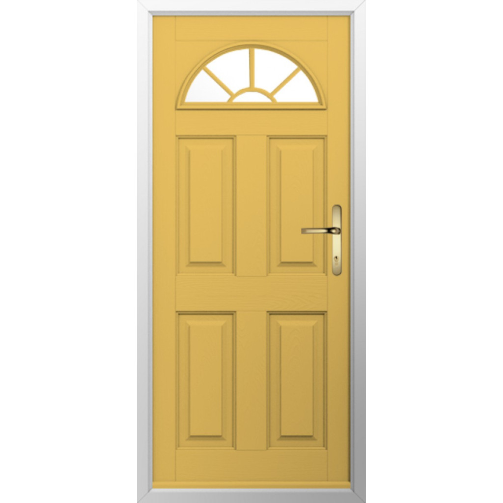 Solidor Conway 1 GB Composite Traditional Door In Buttercup Yellow Image
