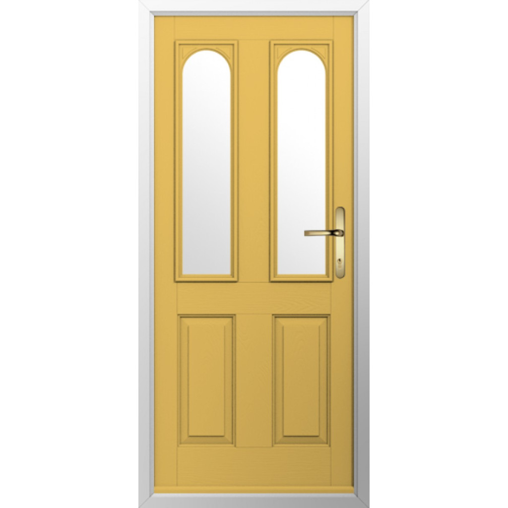 Solidor Nottingham 2 Composite Traditional Door In Buttercup Yellow Image