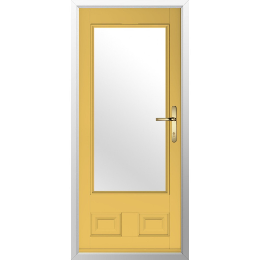 Solidor Alnwick Composite Traditional Door In Buttercup Yellow Image
