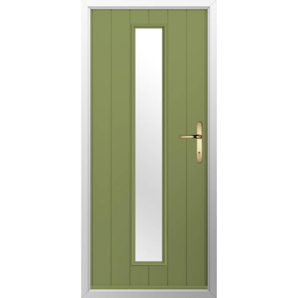 Solidor Amalfi Composite Contemporary Door In Forest Green Image