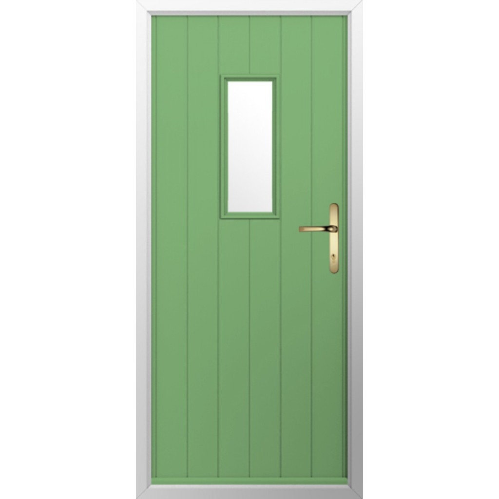 Solidor Ancona Composite Contemporary Door In Pistachio Green Image