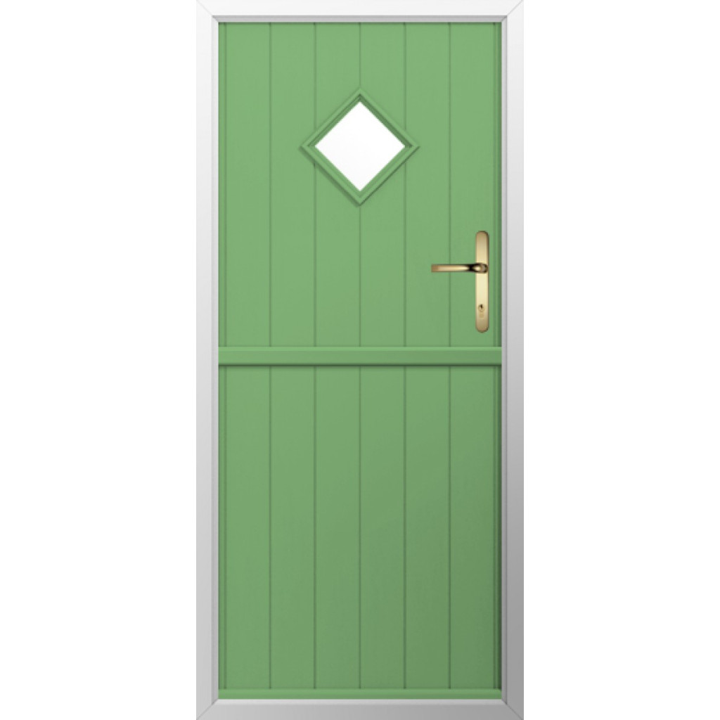 Solidor Flint 1 Composite Stable Door In Pistachio Green Image