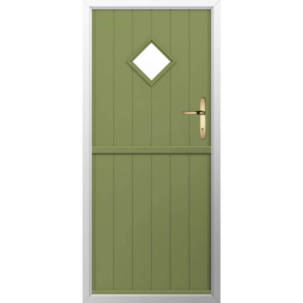 Solidor Flint 1 Composite Stable Door In Forest Green Image